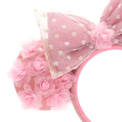 Disneyland Serre-tête à Oreilles De Minnie Avec Coeurs Et Fleurs Pour Adultes – Image 4