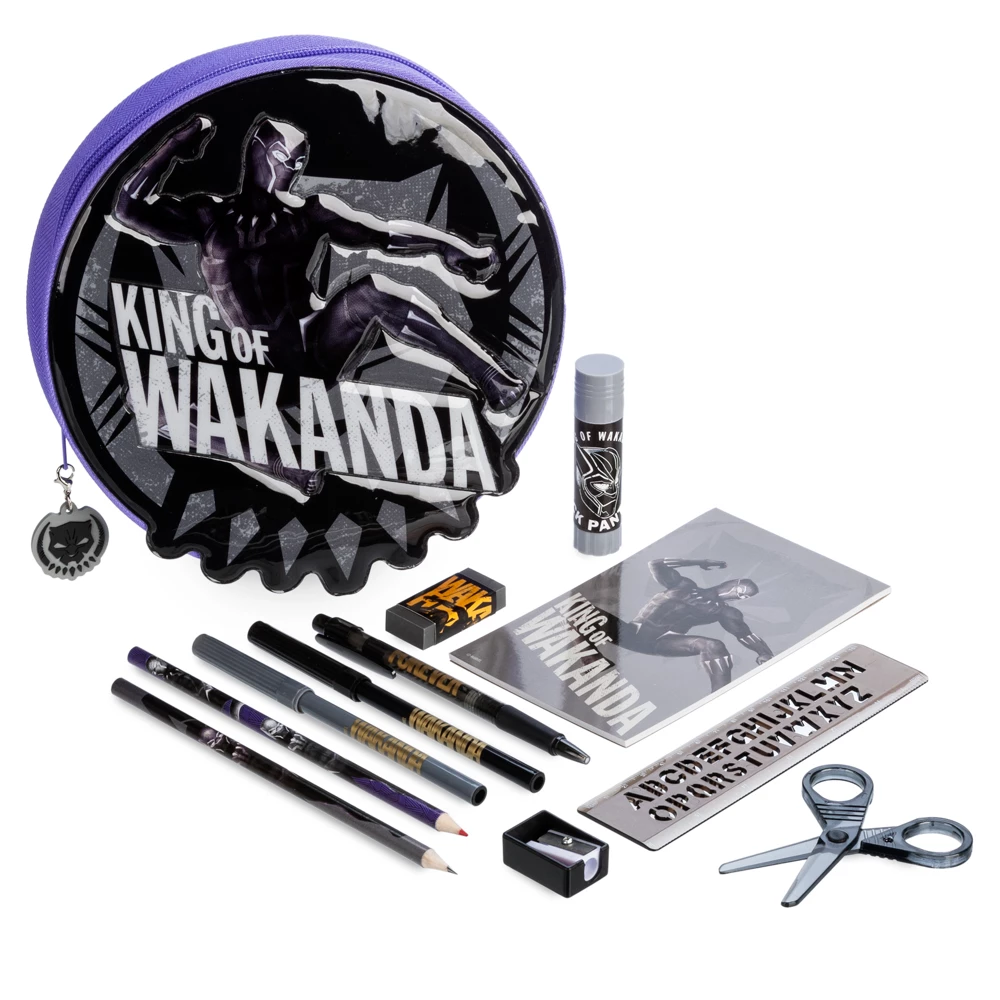 Disney Store Kit De Fournitures Black Panther Zippé 1 Disney Store Kit De Fournitures Black Panther Zippé