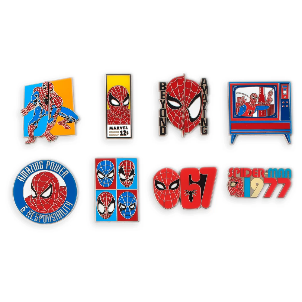 Disney Store Ensemble De Pin's Mystère Spider-Man 60e Anniversaire En édition Limitée 1 Disney Store Ensemble De Pin's Mystère Spider-Man 60e Anniversaire En édition Limitée